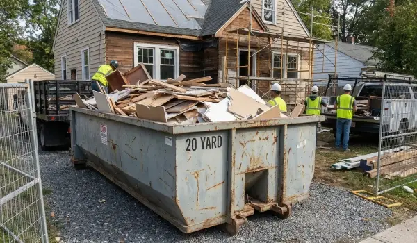 20 yard roll off dumpster for medium projects